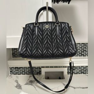Black Coach Carryall with Quilting